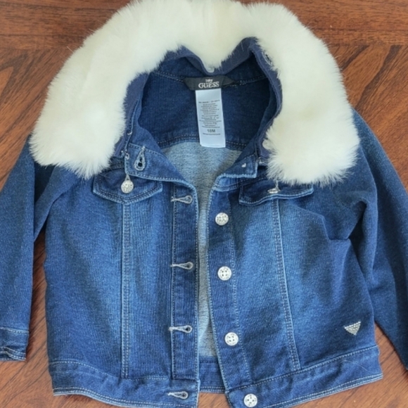 Guess Outfit NWOT Size 18 Months 2 Piece Faux Fur - Picture 9 of 9